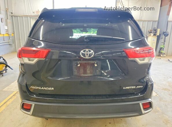 5TDDZRFH8KS960658 2019 TOYOTA HIGHLANDER Black უკანა ხედი