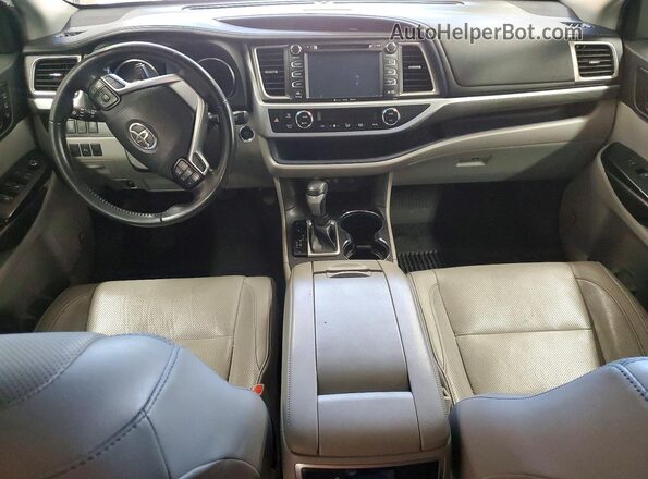5TDDZRFH8KS960658 2019 TOYOTA HIGHLANDER Black წინა პანელის ხედი