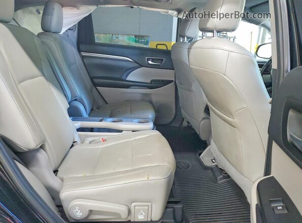5TDDZRFH8KS960658 2019 TOYOTA HIGHLANDER Black უკანა სალონის ხედი