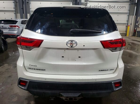 5TDDZRFH9JS831715 2018 TOYOTA HIGHLANDER White Widok z tyłu