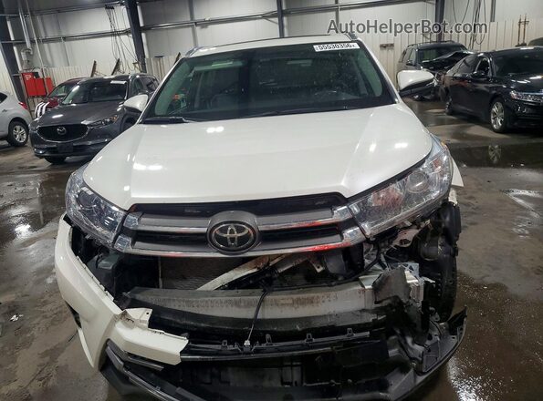5TDDZRFH9JS831715 2018 TOYOTA HIGHLANDER White Widok z przodu