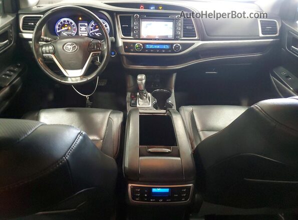 5TDDZRFH9JS831715 2018 TOYOTA HIGHLANDER White Widok deski rozdzielczej