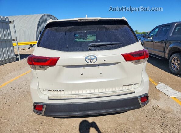 5TDDZRFHXHS424058 2017 TOYOTA HIGHLANDER White უკანა ხედი