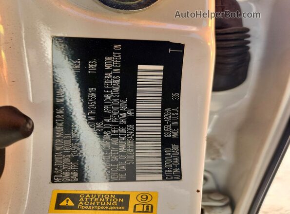 5TDDZRFHXHS424058 2017 TOYOTA HIGHLANDER White ძრავის განყოფილების ხედი