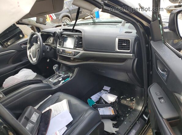 5TDDZRFHXJS865890 2018 TOYOTA HIGHLANDER Black Vista del salpicadero
