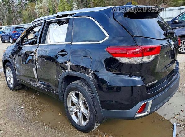 5TDDZRFHXJS865890 2018 TOYOTA HIGHLANDER Black Trasero izquierdo