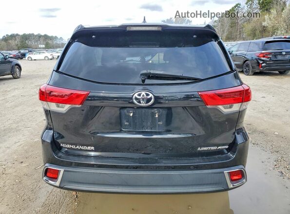 5TDDZRFHXJS865890 2018 TOYOTA HIGHLANDER Black Vista trasera