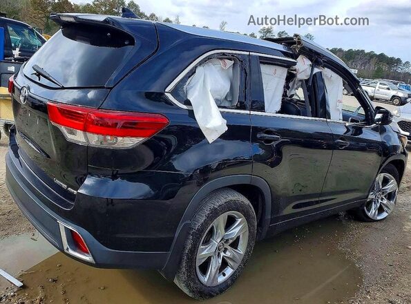 5TDDZRFHXJS865890 2018 TOYOTA HIGHLANDER Black Trasero derecho