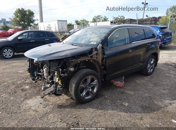 5TDDZRFHXKS983780 2019 TOYOTA HIGHLANDER Черный Передняя левая четверть