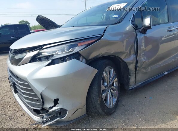5TDERKEC0NS113154 2022 TOYOTA SIENNA Silver Vista frontal