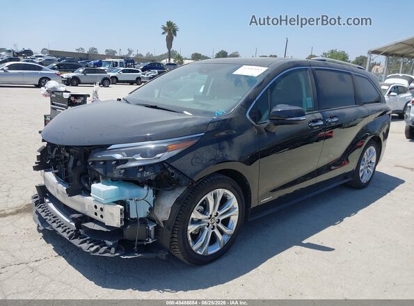 5TDERKEC2MS006220 2021 TOYOTA SIENNA Black Vista tres cuartos delantera izquierda