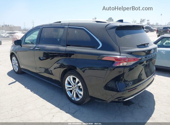 5TDERKEC2MS006220 2021 TOYOTA SIENNA Black Trasero izquierdo
