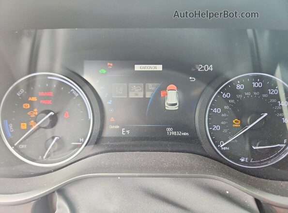 5TDERKEC3NS088380 2022 TOYOTA SIENNA White ხელსაწყოთა პანელის ხედი