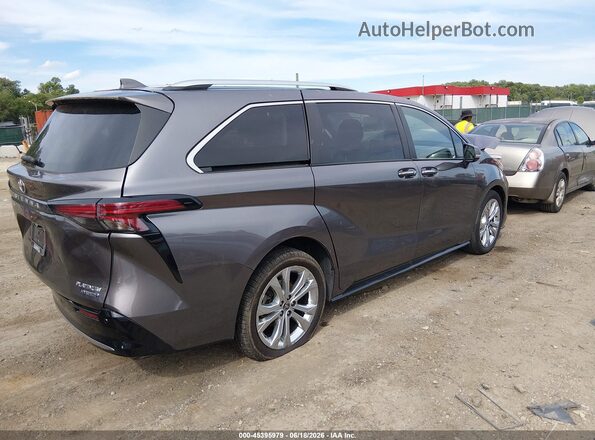 5TDERKEC4NS085715 2022 TOYOTA SIENNA Gray Trasero derecho