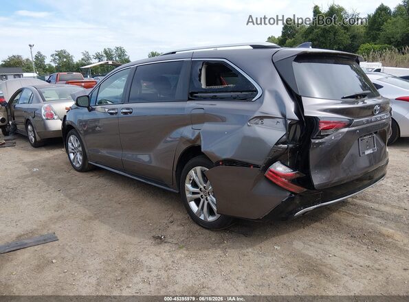 5TDERKEC4NS085715 2022 TOYOTA SIENNA Gray Trasero izquierdo