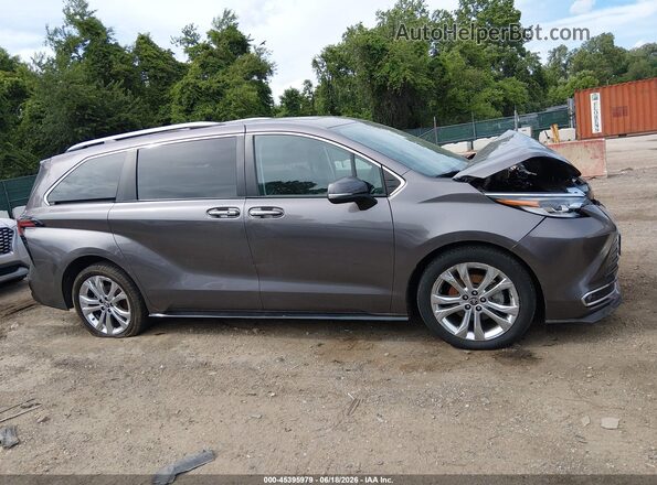 5TDERKEC4NS085715 2022 TOYOTA SIENNA Gray Vista interior trasera