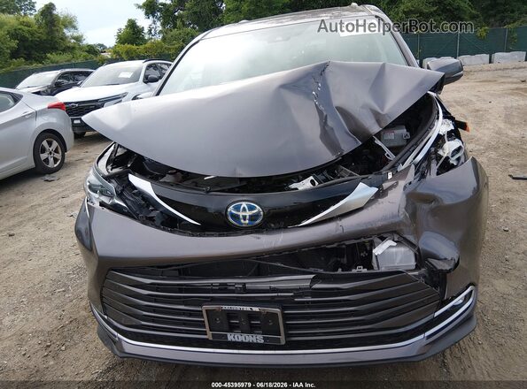 5TDERKEC4NS085715 2022 TOYOTA SIENNA Gray Vista del cuadro de instrumentos