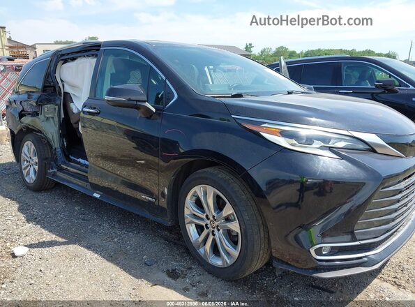 5TDERKEC8MS003788 2021 TOYOTA SIENNA Black წინა ხედი