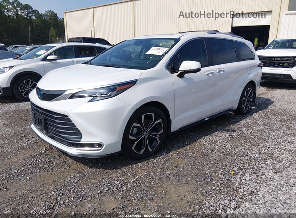 5TDERKECXSS254101 2025 TOYOTA SIENNA White Vista tres cuartos delantera izquierda