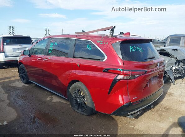 5TDESKFC0RS130772 2024 TOYOTA SIENNA Maroon უკანა მარცხენა