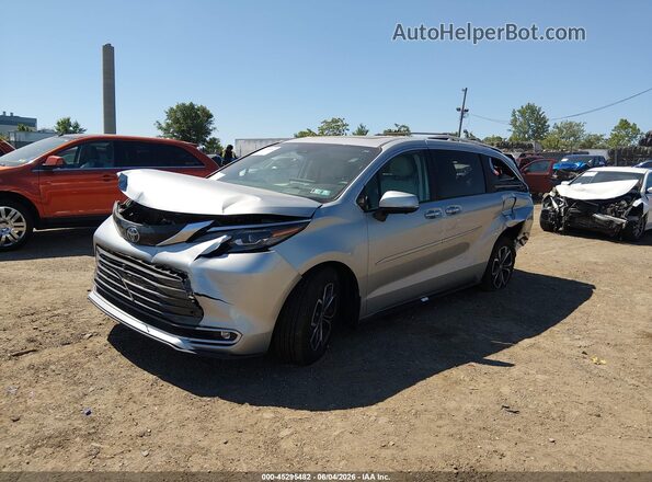 5TDESKFC5SS167855 2025 TOYOTA SIENNA Light Blue წინა მარცხენა ხედი სამი მეოთხედიდან