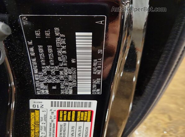 5TDESKFC6SS164317 2025 TOYOTA SIENNA Black Widok wnętrza 360 stopni