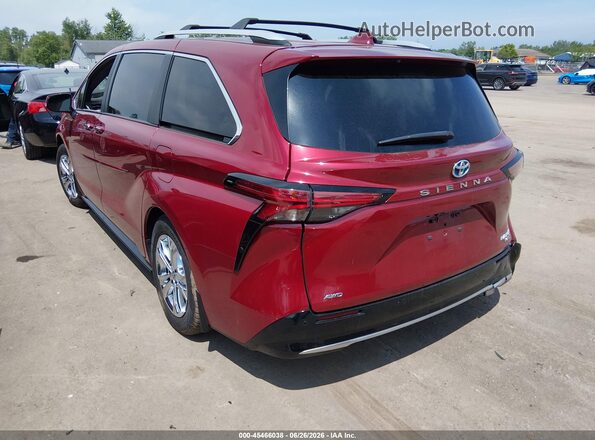 5TDESKFC8RS135671 2024 TOYOTA SIENNA Red Tył lewy