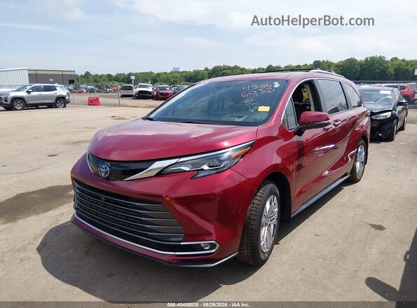 5TDESKFC8RS135671 2024 TOYOTA SIENNA Red Przód lewy