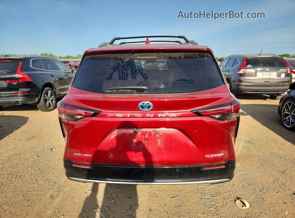 5TDESKFC8SS162780 2025 TOYOTA SIENNA Red უკანა ხედი