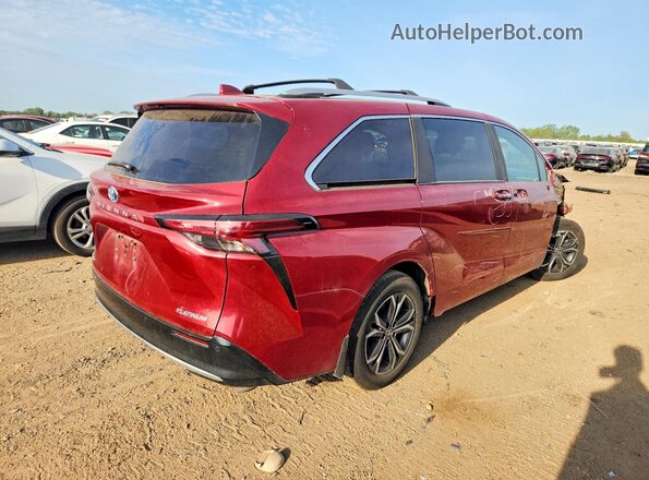 5TDESKFC8SS162780 2025 TOYOTA SIENNA Red უკანა მარჯვენა