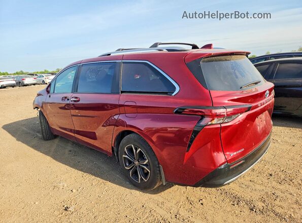 5TDESKFC8SS162780 2025 TOYOTA SIENNA Red უკანა მარცხენა