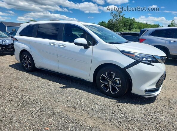 5TDESKFC9SS185128 2025 TOYOTA SIENNA White წინა მარჯვენა