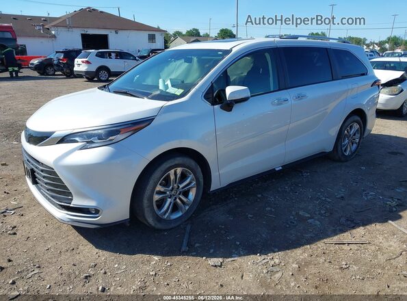5TDESKFCXPS081285 2023 TOYOTA SIENNA White Առջևի ձախ երեք քառորդ տեսարան
