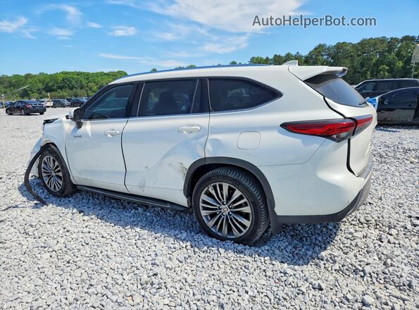5TDFARAH6MS004699 2021 TOYOTA HIGHLANDER White Հետևի ձախ