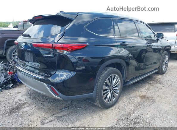 5TDFARAH6MS006081 2021 TOYOTA HIGHLANDER Black უკანა მარჯვენა