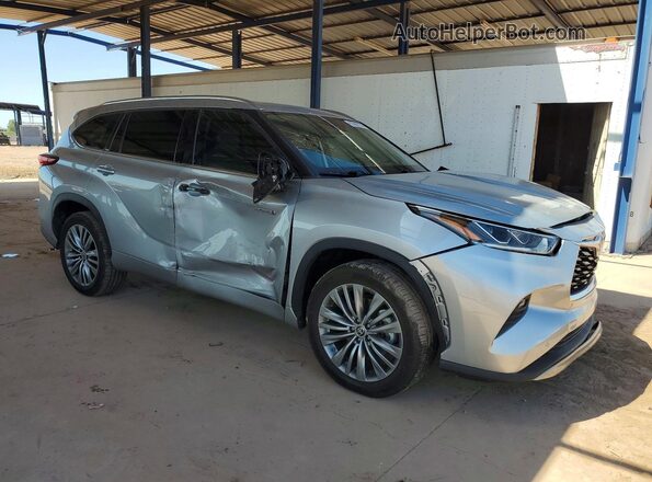 5TDFARAH7MS011046 2021 TOYOTA HIGHLANDER Silver Առջևի աջ