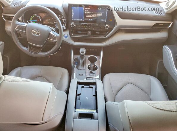 5TDFARAH7MS011046 2021 TOYOTA HIGHLANDER Silver Առջևի վահանակի տեսք