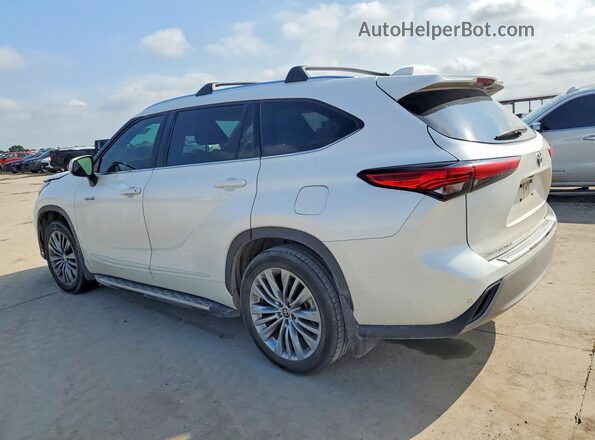5TDFARAH8MS009421 2021 TOYOTA HIGHLANDER White უკანა მარცხენა