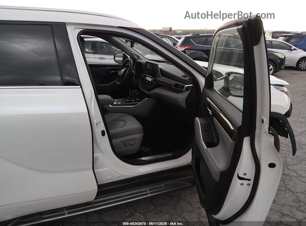 5TDFZRAH2MS035845 2021 TOYOTA HIGHLANDER White წინა სალონის ხედი
