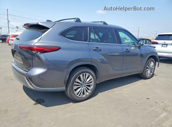 5TDFZRAH5MS039789 2021 TOYOTA HIGHLANDER Gray Tył prawy