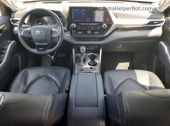 5TDFZRAH5MS039789 2021 TOYOTA HIGHLANDER Gray Widok deski rozdzielczej