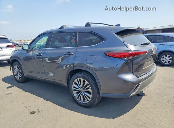 5TDFZRAH5MS039789 2021 TOYOTA HIGHLANDER Gray Tył lewy