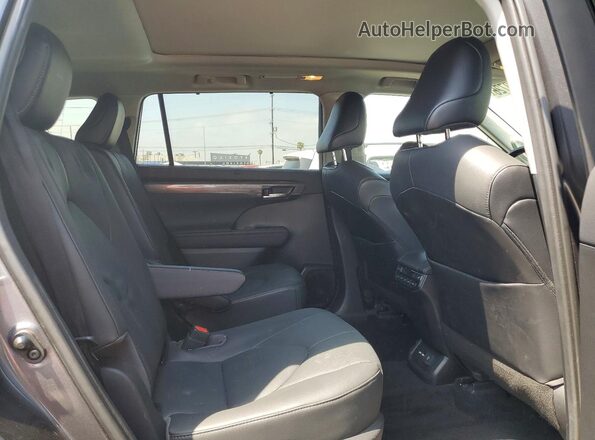 5TDFZRAH5MS039789 2021 TOYOTA HIGHLANDER Gray Widok wnętrza z tyłu