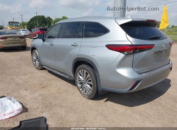 5TDFZRAH9LS015607 2020 TOYOTA HIGHLANDER Silver Trasero izquierdo