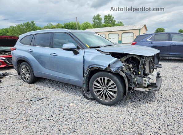 5TDFZRBH1MS134543 2021 TOYOTA HIGHLANDER Silver Front right