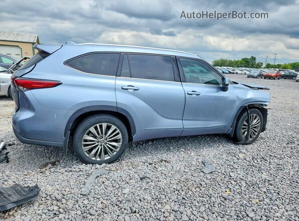 5TDFZRBH1MS134543 2021 TOYOTA HIGHLANDER Silver Rear right
