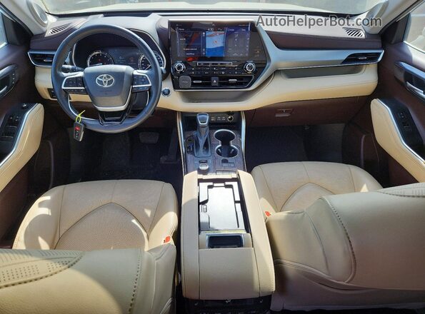 5TDFZRBH1NS222820 2022 TOYOTA HIGHLANDER White Vista de los asientos traseros