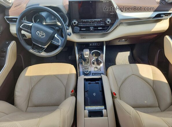 5TDFZRBH1NS222820 2022 TOYOTA HIGHLANDER White Vista del salpicadero