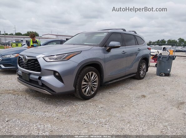5TDFZRBH2MS073901 2021 TOYOTA HIGHLANDER Gray წინა მარცხენა ხედი სამი მეოთხედიდან