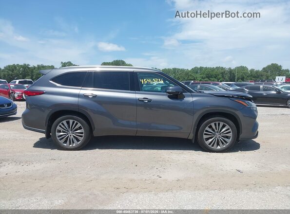 5TDFZRBH2MS135927 2021 TOYOTA HIGHLANDER Gray Vista interior trasera